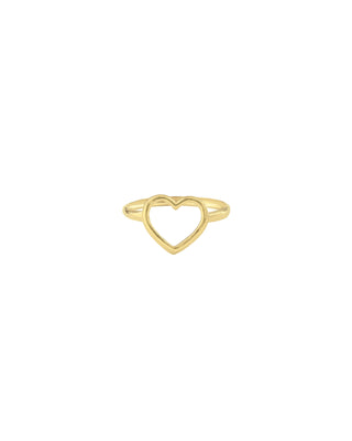 Anillo Corazon Silueta