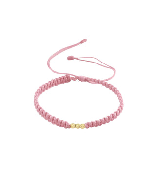 Pulsera Tejida Esferas Diamantadas