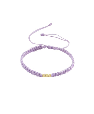 Pulsera Tejida Esferas Diamantadas